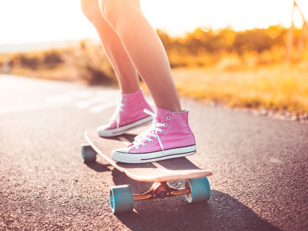 Skateboard lesson
