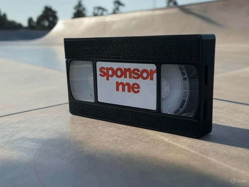 Banner with sponsor me word